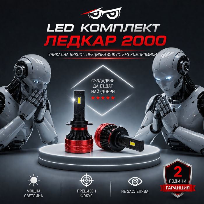 Лед Крушки TitaN 24  *CANBUS* H1 H4 H7 H11 HB3 HB4 +Подарък LED T10