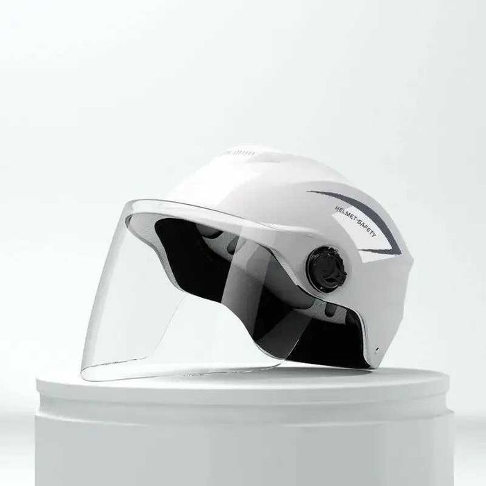 Casca Scuter/Bicicleta electrica unisex, marime universala, Alb