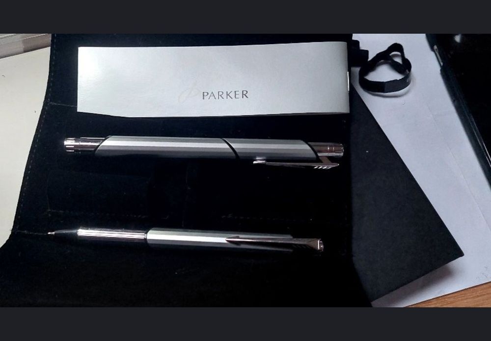 Set stilou +pix mecanic PARKER FACET SILVER MATTE
