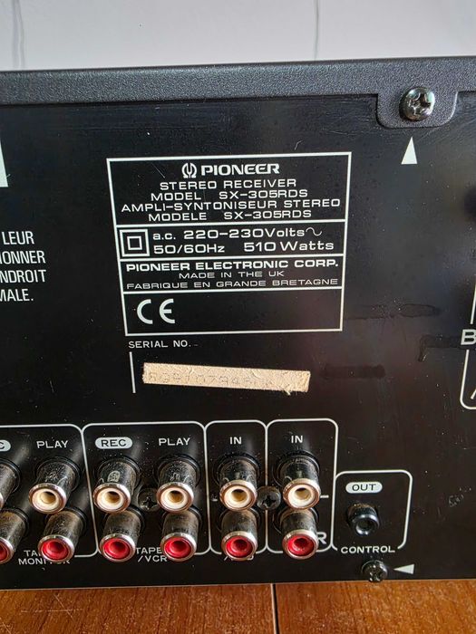 Pioneer SX-305RDS amplificator HiFi telecomandă defect volum