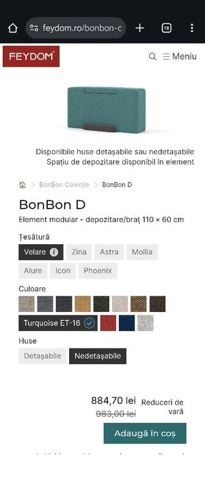 Canapea modulara Feydom BonBon S