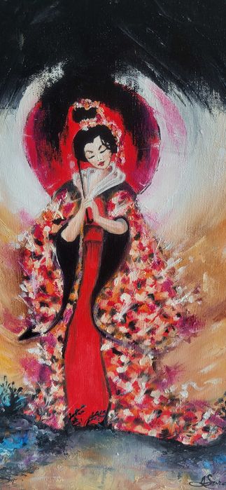 Cadou elegant si decorativ, modern nou, decorativ-GHEISA-pictor roman