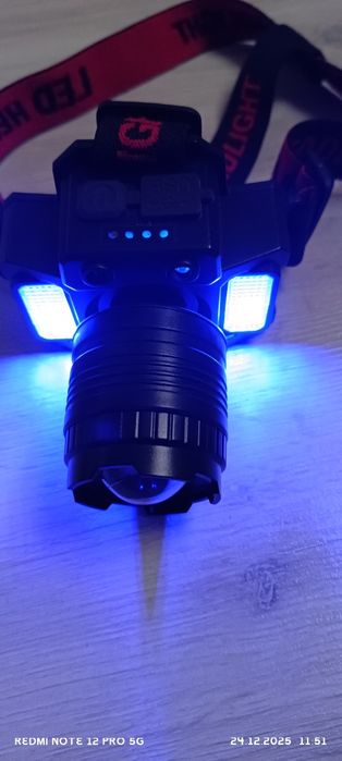 Налобный фонарь   LED+COB