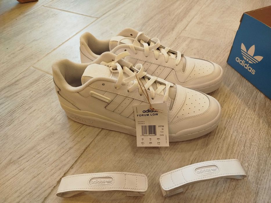 НОВИ! Бели кецове Adidas Forum low 44 45