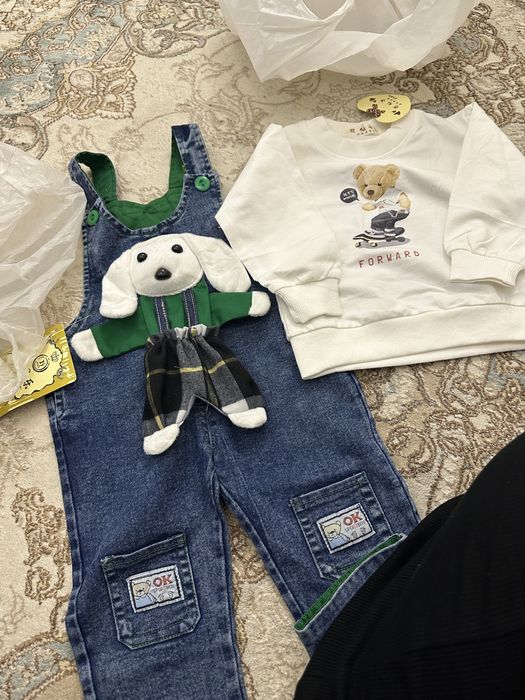 Джинсовый комбинезон для мальчика