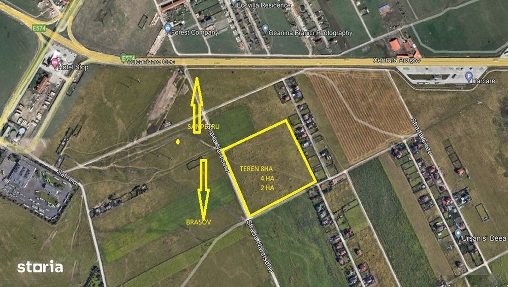 Teren intravilan str Narciselor bulevardul Brasov Sanpetru