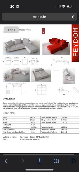 Модулен Диван Feydom