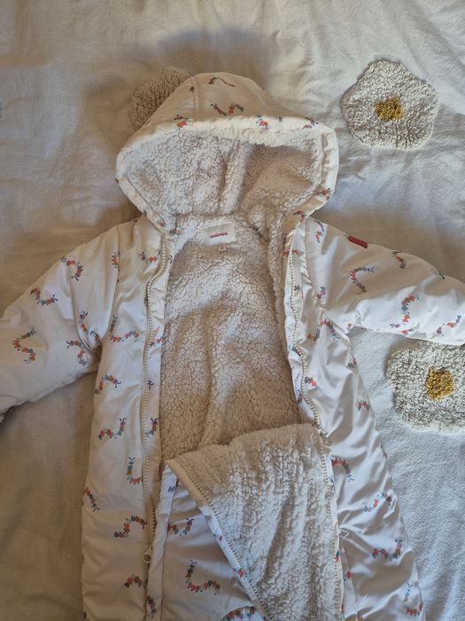 Costum de Iarna pentru bebelus  - Catimini 80 cm călduros și impermeabil