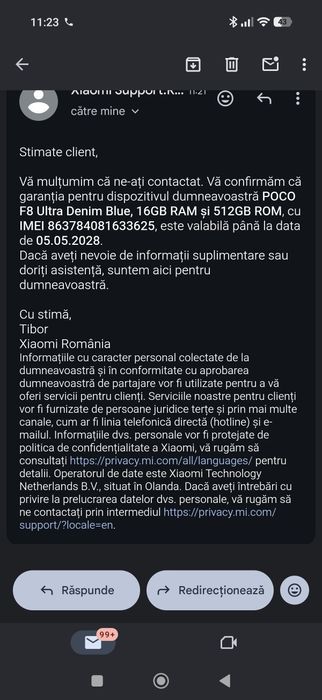 Xiaomi Poco F8 Ultra, 16/512 GB garanție 2 ani