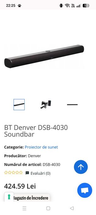 Boxa pt televizor denver 400w