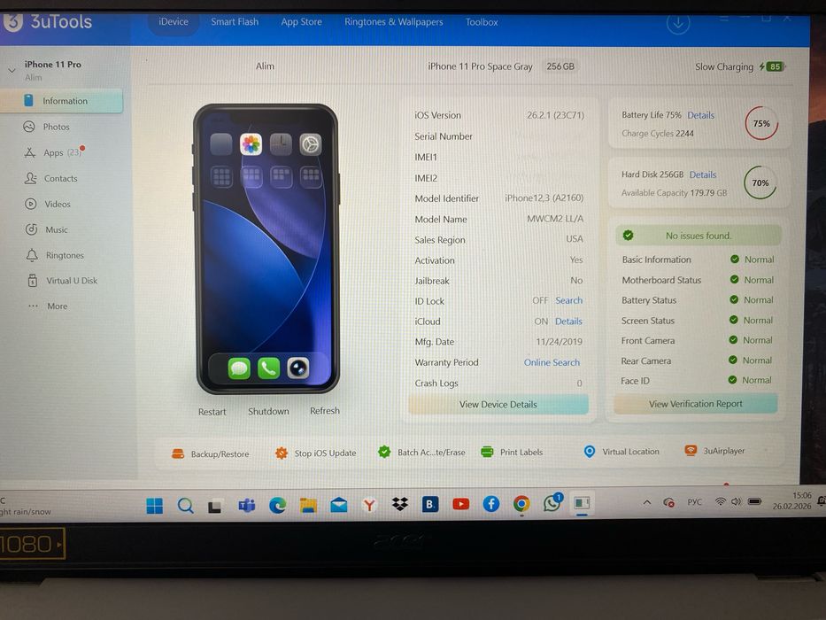 Iphone 11 pro 256 Gb
