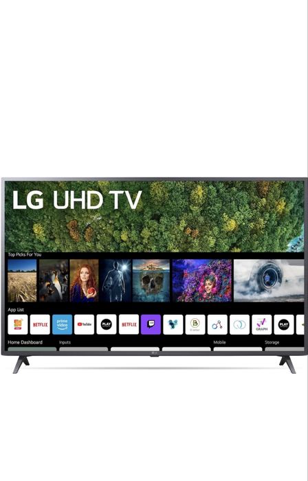 Телевизор LG 43UP76703LB, 43”(108cm),Smart,4k Ultra HD,LED,Клас G