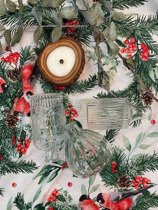 Декоративные стеклянные вазочки для цветов!