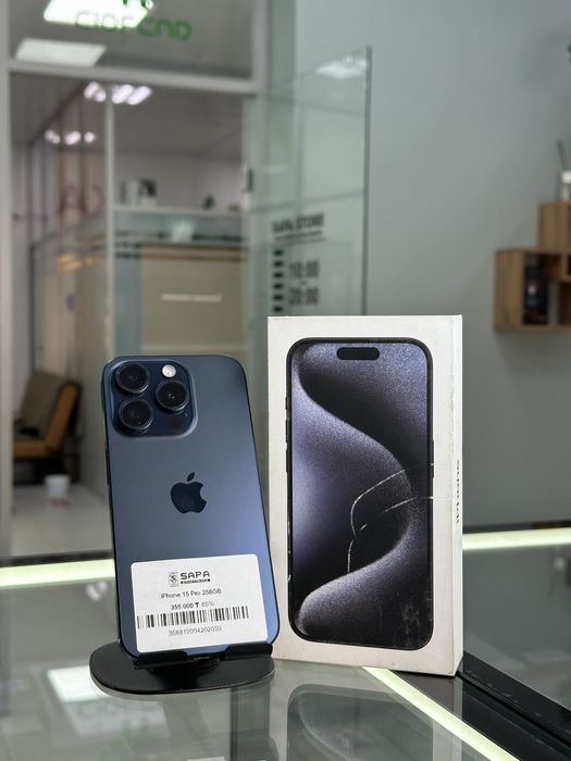 айфон 15 про синий 256гб