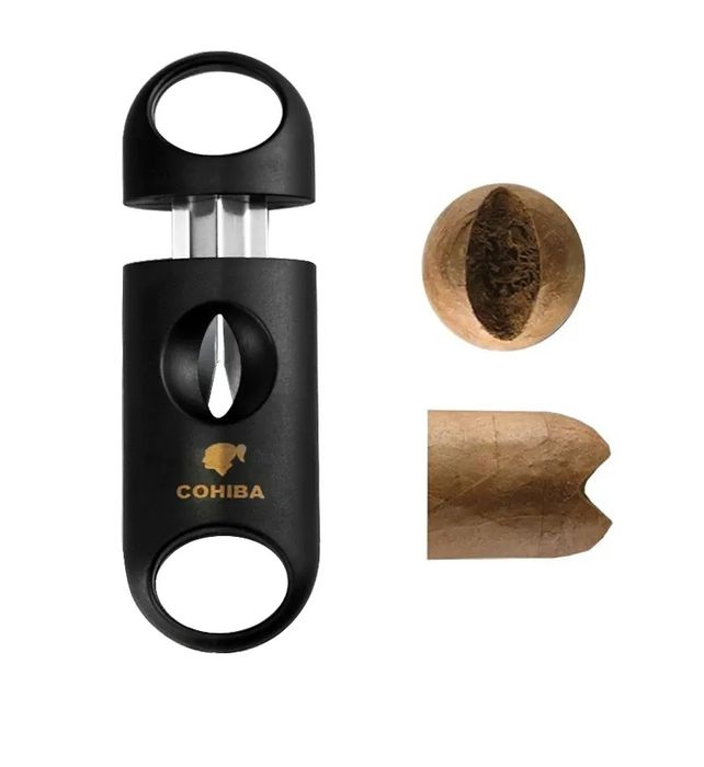 Резачка за пури , V образно острие + метална стойка