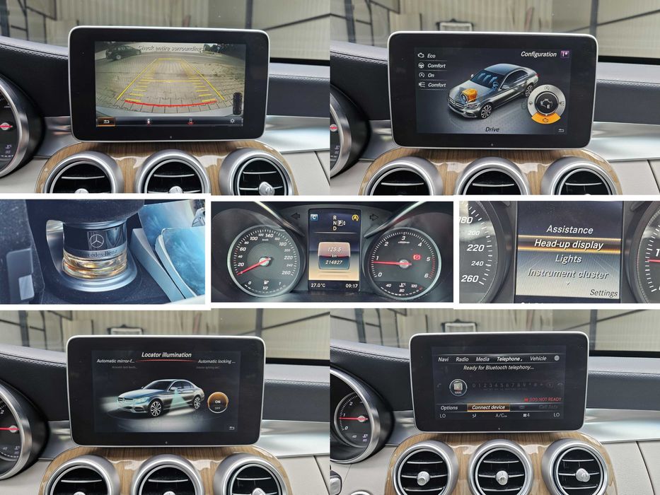 Mercedes C220d 2.2d BlueTech 170cp 7G Tronic 02.2014 / ILS HUD Trapa Keyless BLIS Burmeister 3D / TOP