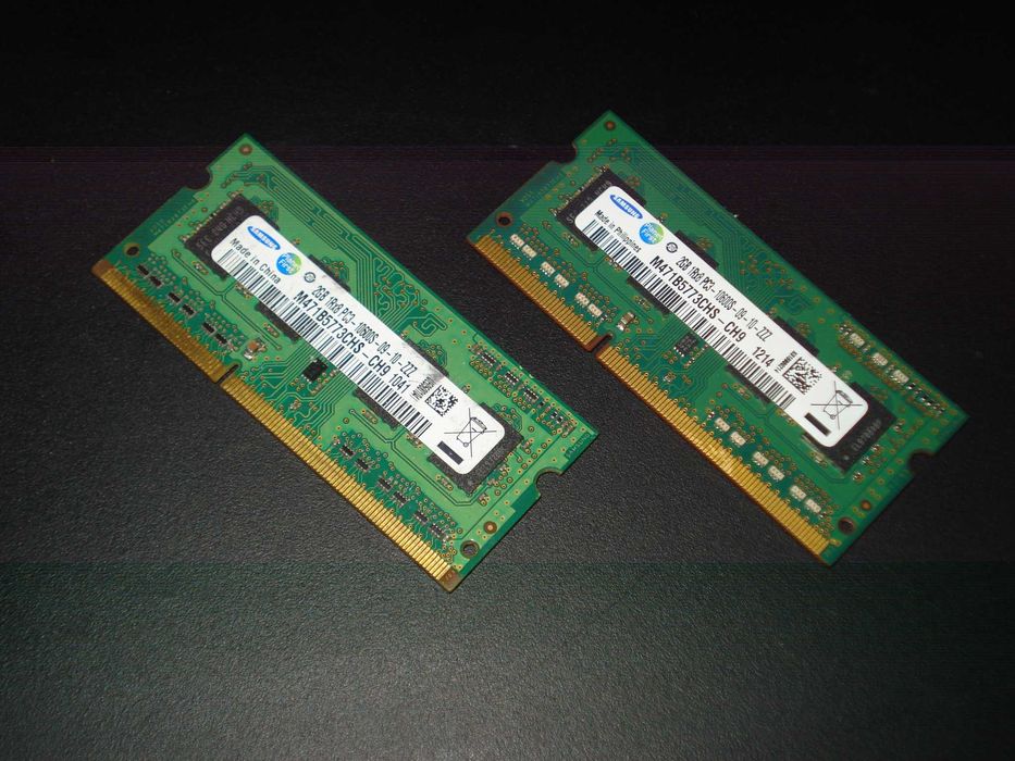 memorie ram samsung so-dim laptop 4gb 2x 2gb 1rx8 pc3 10600s 1333mhz