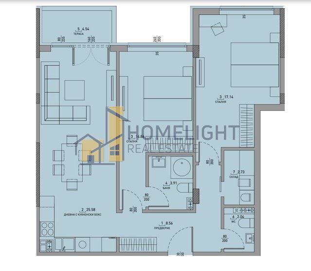 Тристаен апартамент в кв. Малинова Долина