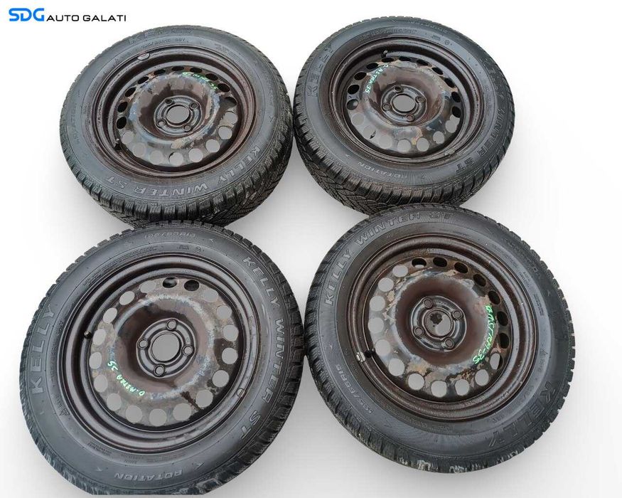 Set 4 Jante Janta Roata Roti Tabla 185 65 15 R15 M+S Opel Astra G 4-prezoane 1998 - 2007 (6JX15H2 ET49) [JNT0027]