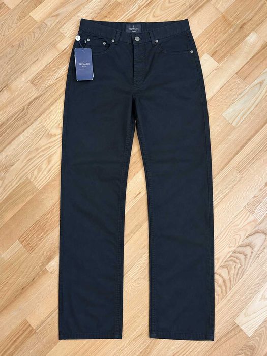 Pantaloni Chino Trussardi Jeans – Mărimea L – negri – 100% bumbac