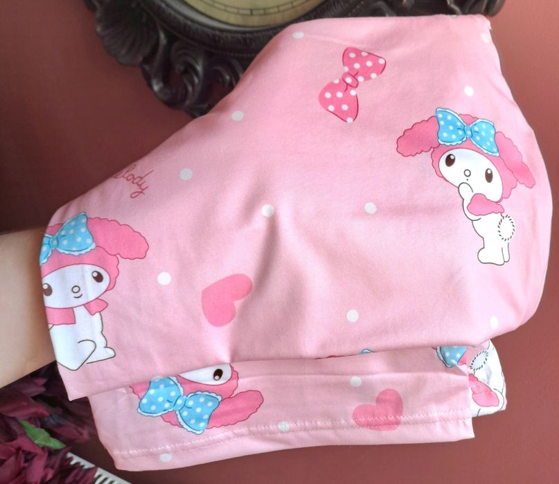 Pantaloni de pijama Sanrio My melody roz superbi confortabili și moi