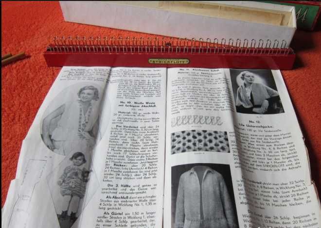 cadou rar Germania 1936 aparat tricotat de colectie,original