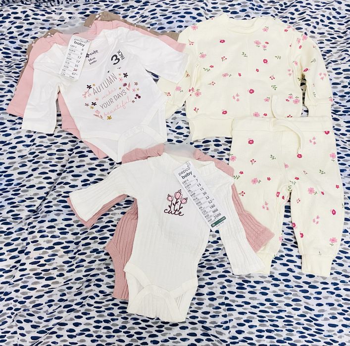 Lot bebe fetita 56, 62 cm si 80 cm
