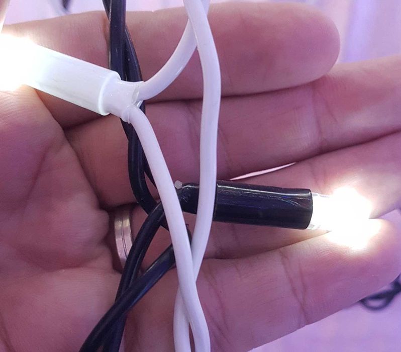 Instalatie turturi flash profi fir foarte gros profi leduri mari