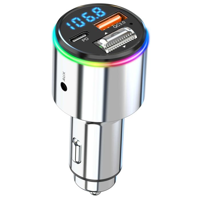 Bluetooth FM трансмитер BC88 Бързо зарядно QC 3.0 ,PD 18W , Aux