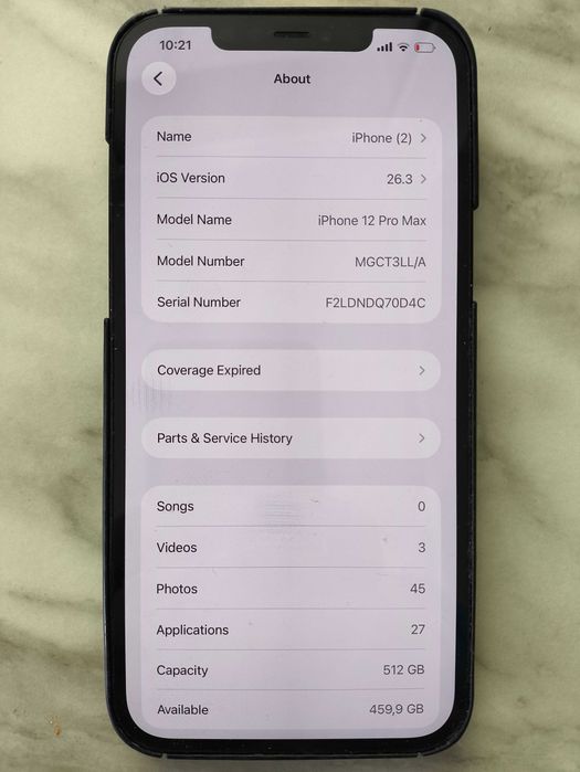 IPhone 12 Pro Max 512 GB Pacific Blue Като нов