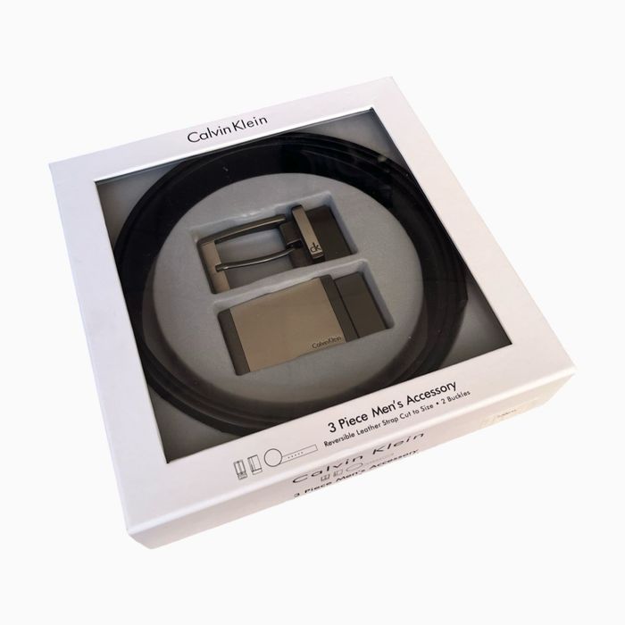 Мъжки подаръчен комплект колан Calvin Klein 044 !