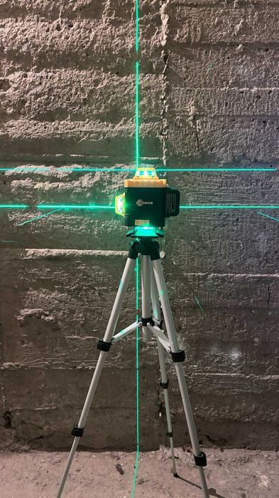 Промоция!! 4D лазерен нивелир – 16 зелени лини