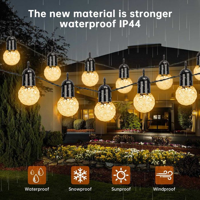 Lumini  de Exterior cu Ghirlandă, 25 Becuri G40 15,5 m