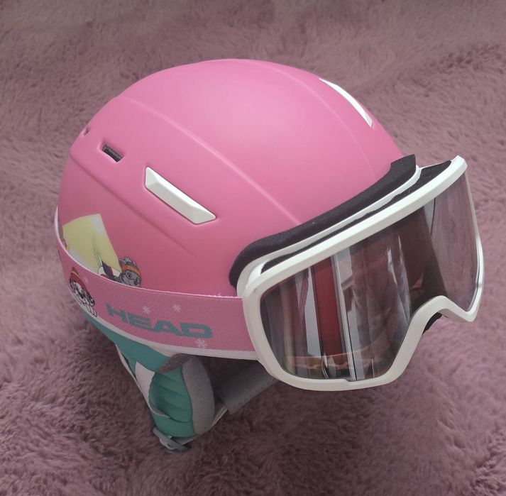 Casca de schi pentru copii HEAD Maja Set Paw + ochelari de protecție