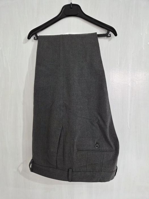 Pantaloni office old money slim fit gri H&M