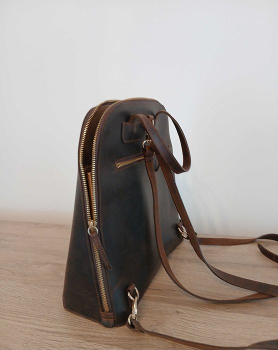 Geantă Piele Naturală | Lucrat Manual/Model unic