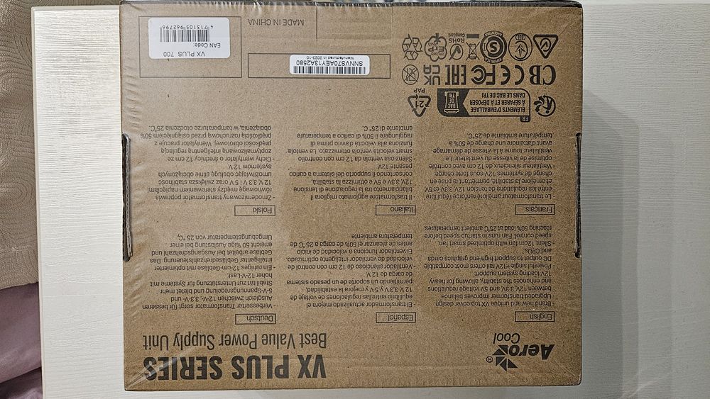 Блок питания ATX 700 W AeroCool VX PLUS 700