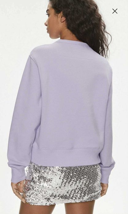 Нов оригинален виолетов суитшърт/суичър Guess Regular fit - размер S