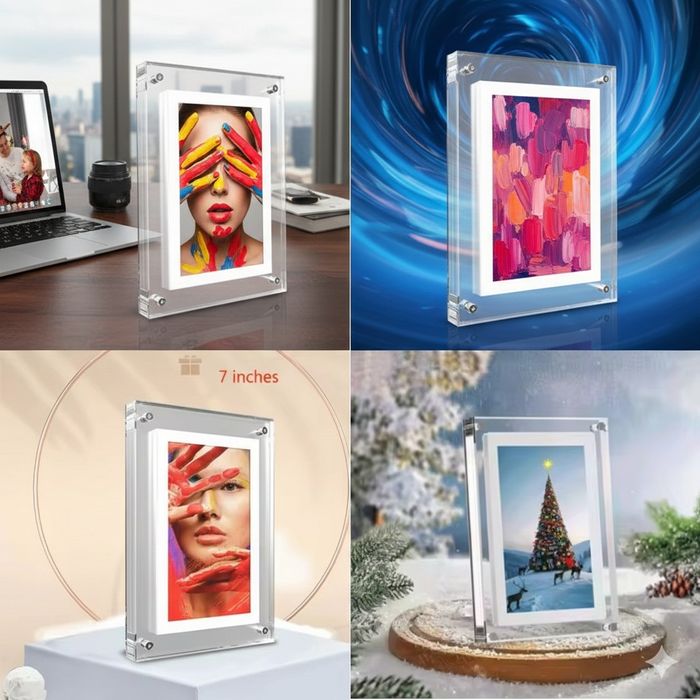Дигитална фото рамка 7 инча – персонализиран подарък за снимки и видео