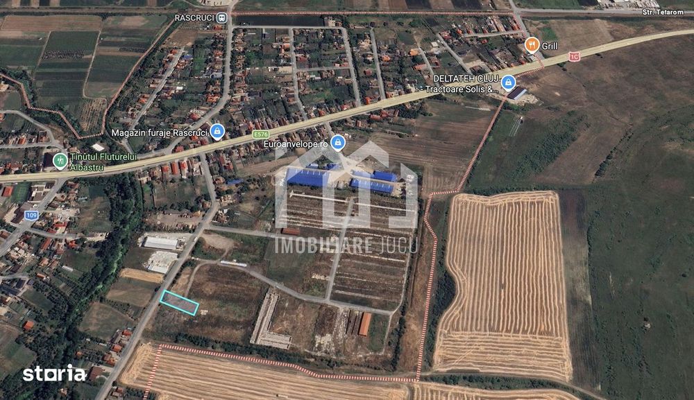 Teren 900 mp Răscruci | PUZ | 2 fronturi | Utilități | 45.000€