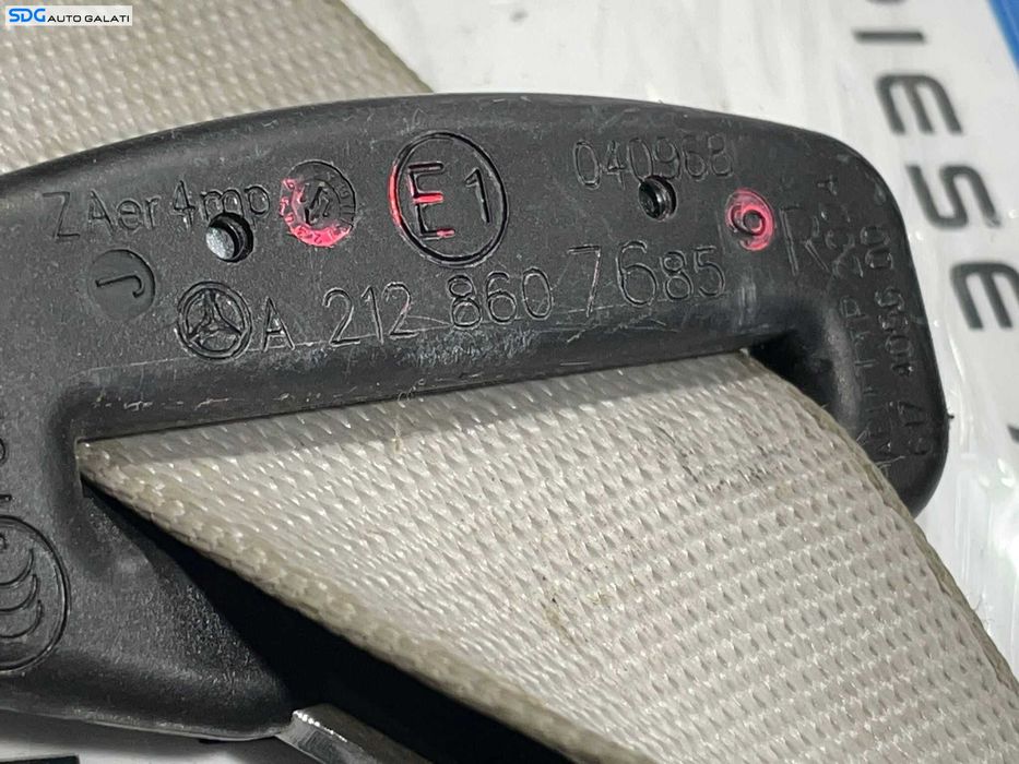 Centura Siguranta Dreapta Fata Pasager Mercedes Clasa E Class W212 S212 2009 - 2016 Cod A2128607685 [L3907]