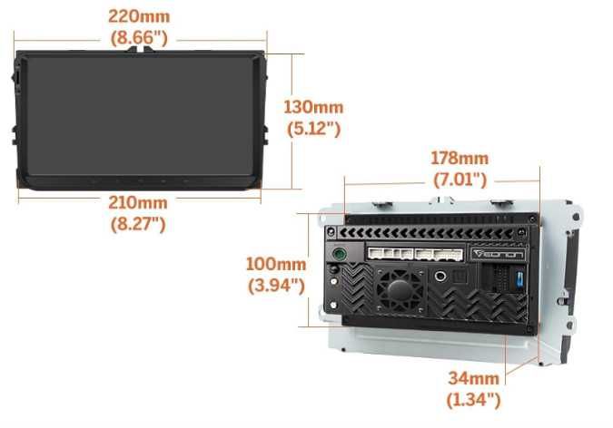 EONON мултимедия за VW Golf VI/V Polo Touran T5 Seat Skoda