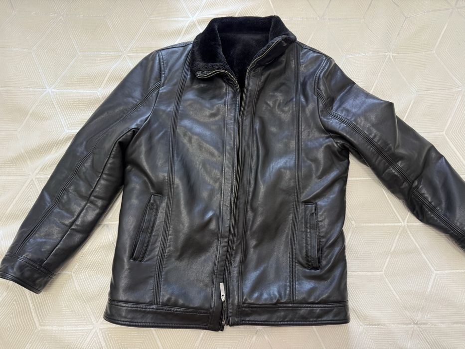 Мужская дубленка зимняя