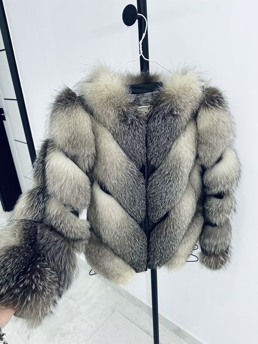 Blana /haina naturala de vulpe argintie