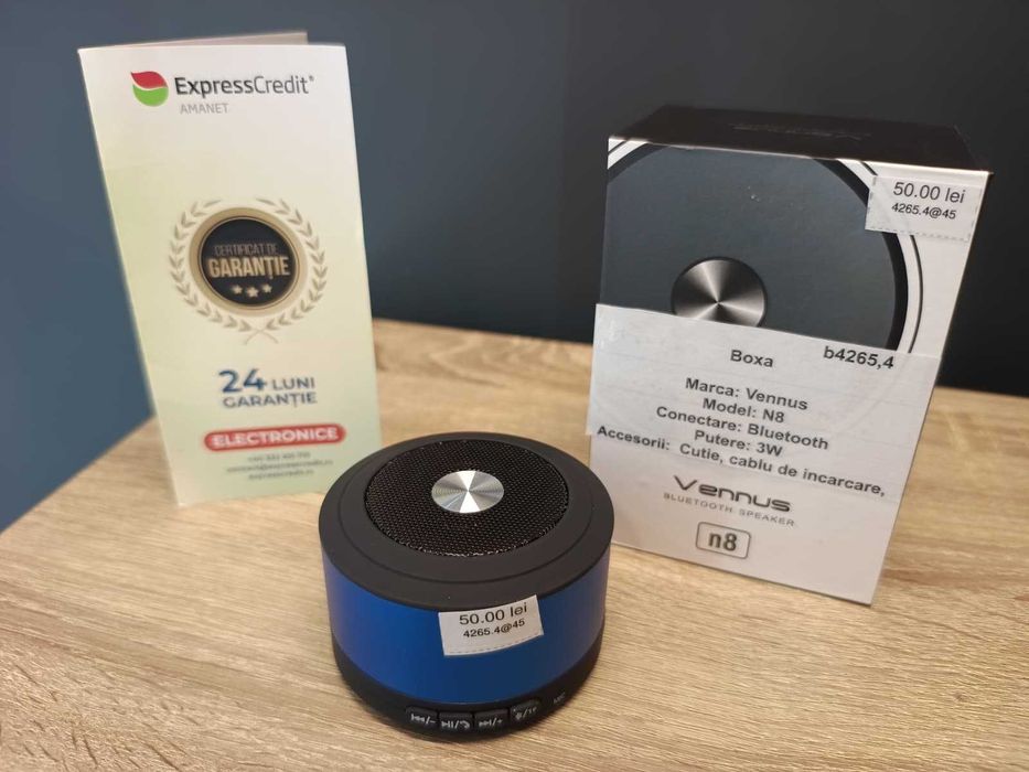 (AG51) Boxa bluetooth Vennus N8 b4265.4 - Garantie 2 ani!
