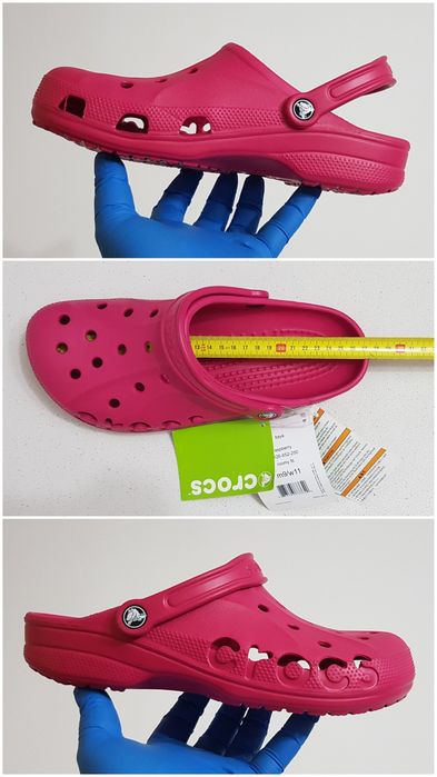 Saboti Crocs Baya Raspberry Roomy Fit noi, sandale unisex plaja, vară, Nr. 42 - 43 EU (M9 - W11) unisex