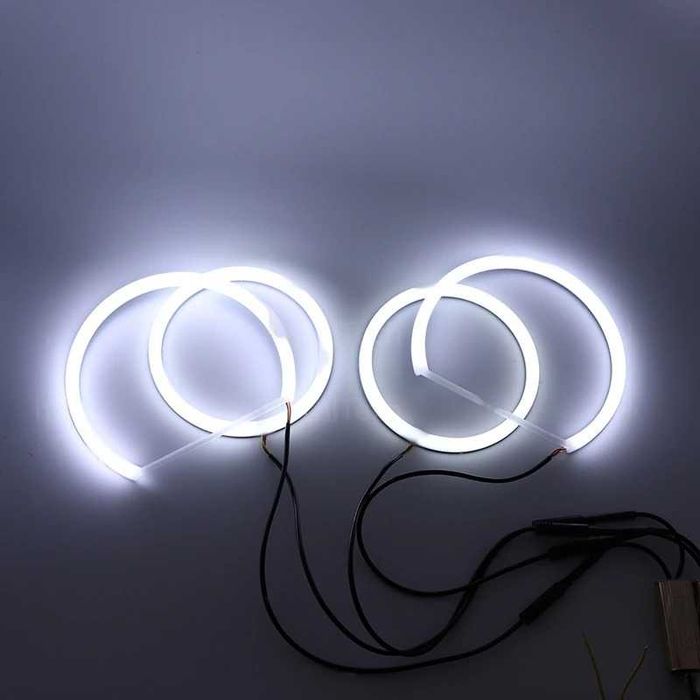 Set Kit inele Cercuri Angel Eyes Cotton LED BMW X5 E70, 110mm - 158mm