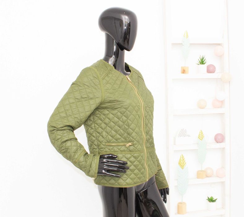 Day Birger et Mikkelsen дамско яке quilted зелено за есенно време 38 М