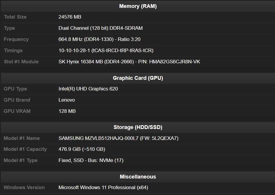 Laptop Lenovo ThinkPad T480s, i7-8650U, SSD 512GB, 24GB RAM