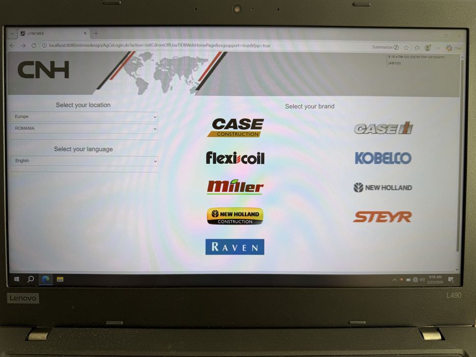 Tester/ DPA5/CNH EST 9.13 New Holland, Kobelco, CASE, Steyr, Flexicoil